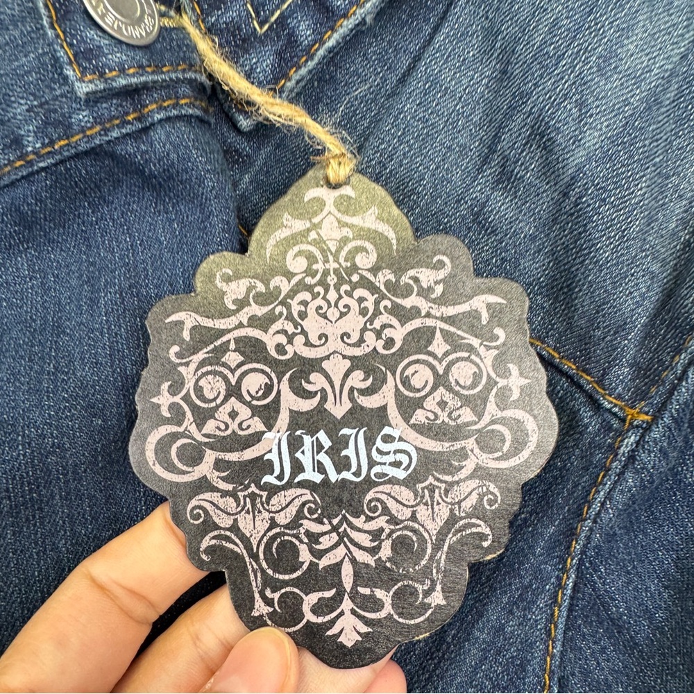 NEW Iris Dark Blue Jean Jacket Womens size 3XL - Picture 14 of 16